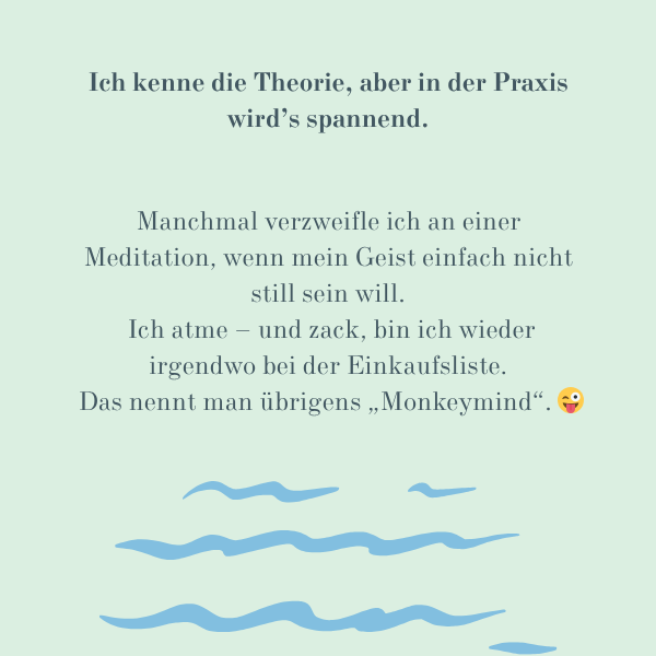 Zitat, Hintergrund grün, Wellen grafisch