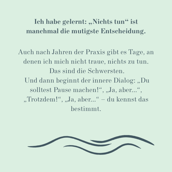 Zitat, Hintergrund grün, Wellen grafisch