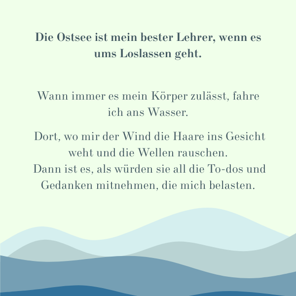 Zitat, Hintergrund grün, Wellen grafisch