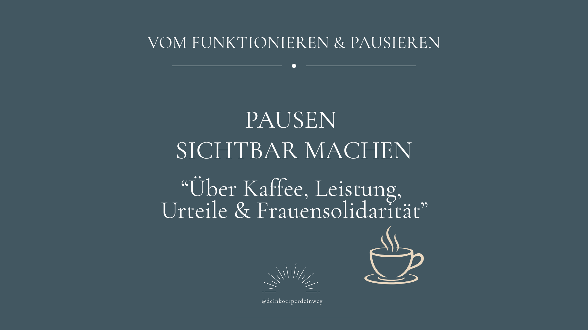 Pausen sichtbar machen