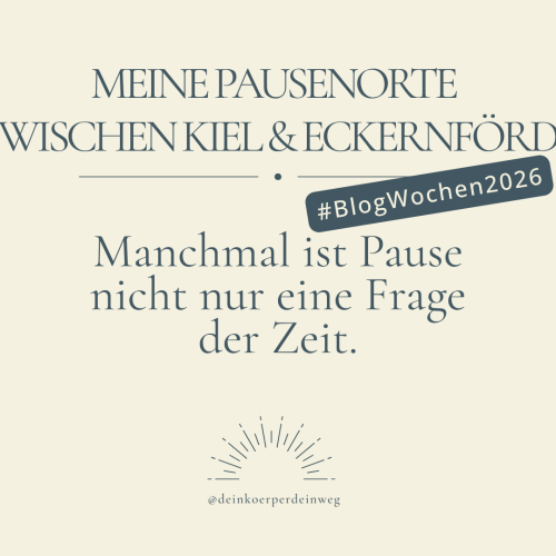 Meine Pausenorte zwischen Kiel & Eckernförde – Manchmal ist Pause nicht nur eine Frage der Zeit. #BlogWochen2026